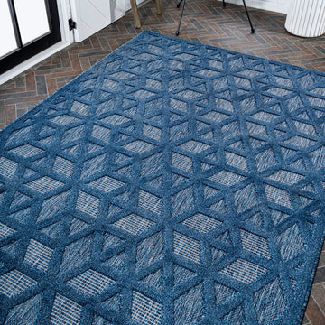 Talaia Neutral Geometric Indoor/outdoor Area Rug
